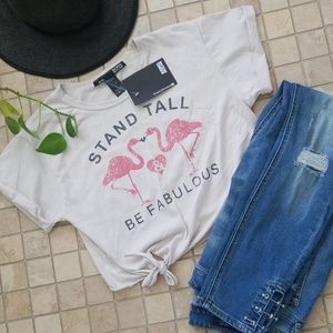 Rebel Sugar crop tee